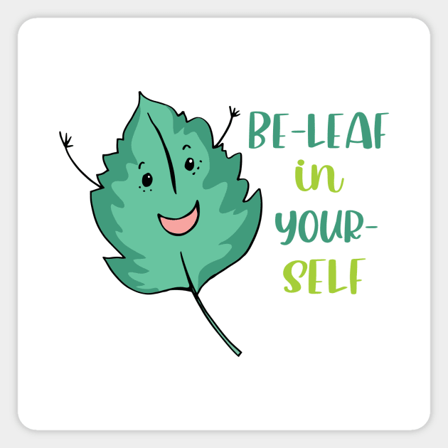 Be-Leaf in Yourself Sticker by SWON Design